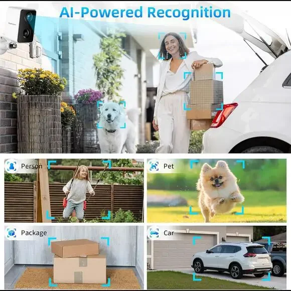 Septekon 2K Security Cameras Wireless Outdoor, Solar Camera for Home Security - Picture 4 of 6